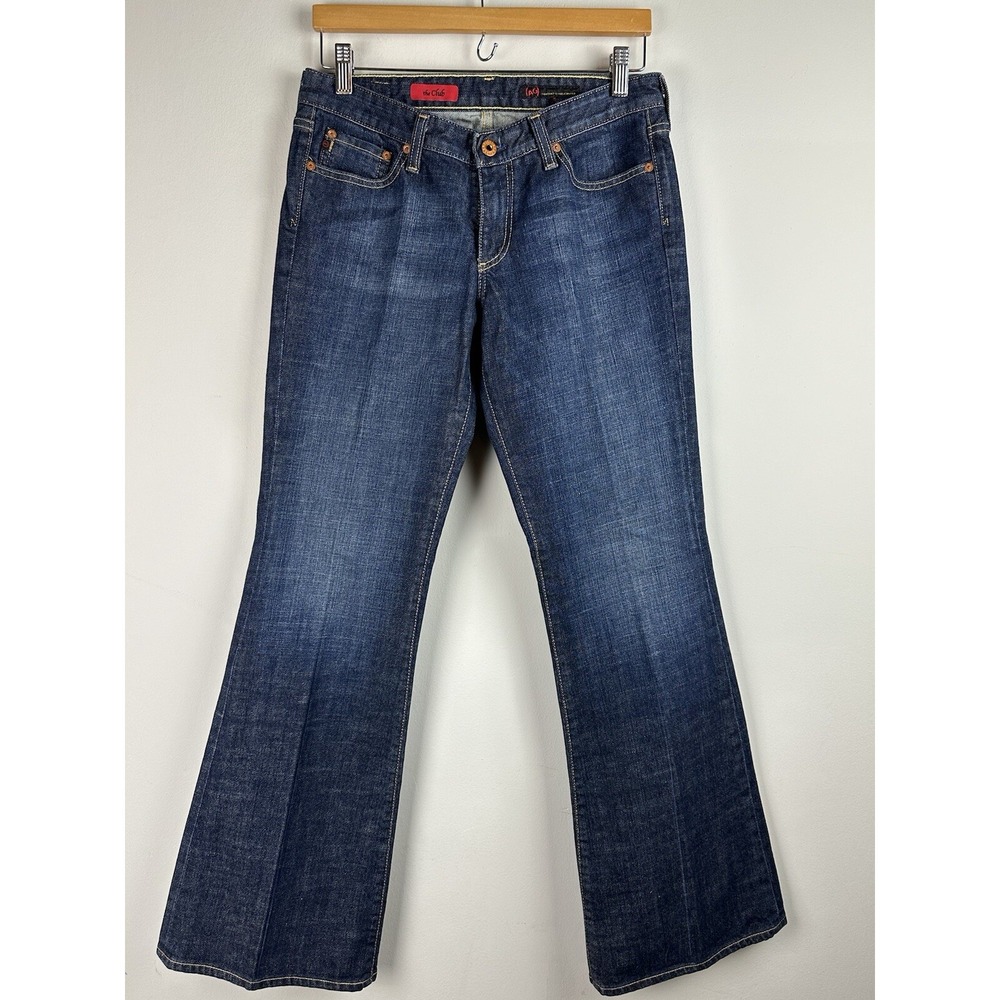 AG ADRIANO GOLDSCHMIED Jeans Low Rise Boot Stretch Jeans The Club Size 30 R USA